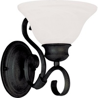  Pacific 1 Bulb Wall Sconce - Kentucky Bronze / Marble