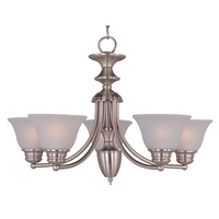  Malaga Mid Sized Chandelier Chandelier - Satin Nickel