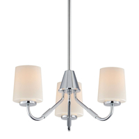 Mid Sized Chandelier Chandelier - White / Polished Chrome