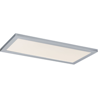  Flush Mount Ceiling Light - White / Brushed Aluminum