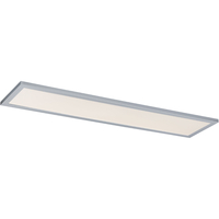  Flush Mount Ceiling Light - White / Brushed Aluminum