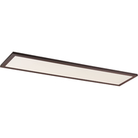  Flush Mount Ceiling Light - White / Bronze