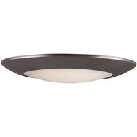  Flush Mount Ceiling Light - White / Bronze