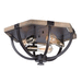 Maxim M20330WOBZ Weathered Oak / Bronze Flush Mount Ceiling Light