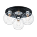 Maxim M21610CLBKAL Black / Brushed Aluminum Flush Mount Ceiling Light