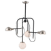 Maxim M21666WTBKSN Black / Satin Nickel Mini Chandelier