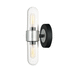 Maxim M21702CLBKAL Black / Brushed Aluminum 2 Bulb Bathroom Light