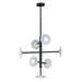 Maxim M24767FTSWBK Black Multi Light Pendant