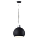 Maxim M25238SABK Satin Aluminum / Black Down Light Pendant