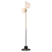 Maxim M26039SWSBRBK Satin Brass / Black Floor Lamp