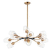 Maxim M26347CLABBK Antique Brass / Black Large Foyer Chandelier