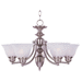 Maxim M2684FTSN Satin Nickel Mid Sized Chandelier