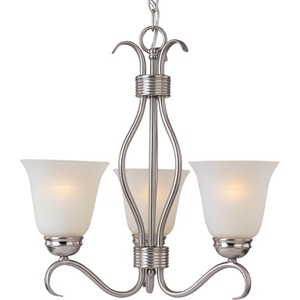 M10123ICSN Basix Mini Chandelier - Satin Nickel M10123ICSN Basix Mini Chandelier - Satin Nickel