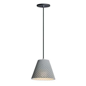 M10144GYBK Woven Down Light Pendant Light - Gray / Black