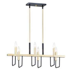 M10259BKGLD Sullivan Linear Pendant Pendant Light - Black / Gold