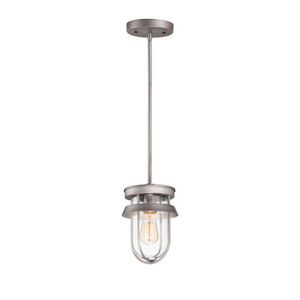 M10268CLWZ Breakwater Semi Flush Mount Ceiling Light - Weathered Zinc