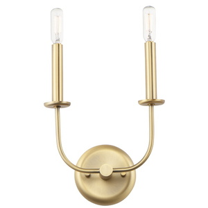 M10322SBR Wesley Multi Bulb Wall Sconce - Satin Brass M10322SBR Wesley Multi Bulb Wall Sconce - Satin Brass