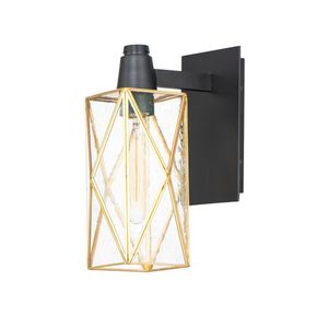 M11563CDBKBUB Norfolk Entrance Outdoor Wall Light - Black / Burnished Brass