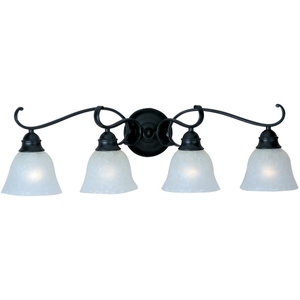 M11811ICBK Linda 4 or More Bulb Bathroom Lighting - Black