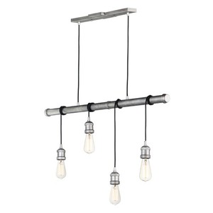 M12135WZ Early Electric Multi Light Pendant Light - Weathered Zinc