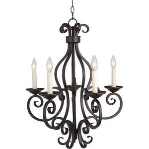 M12215OI Manor Mid Sized Chandelier Chandelier - Oil Rubbed Bronze