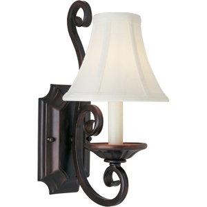 M12217OISHD123 Manor 1 Bulb Wall Sconce - Oil Rubbed Bronze