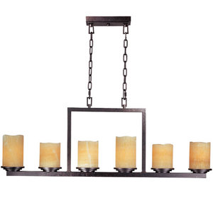 M21148SCRE Luminous Linear Pendant Pendant Light - Rustic Ebony