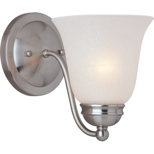 M2120ICSN Basix 1 Bulb Wall Sconce - Satin Nickel