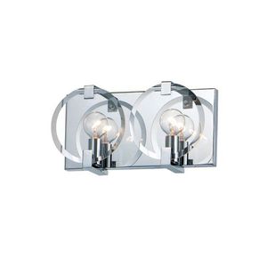 M21292CLPC Looking Glass Multi Bulb Wall Sconce - Polished Chrome