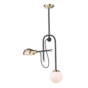 M21664WTBZSBR Mingle Mini-Pendant Pendant Light - Bronze / Satin Brass