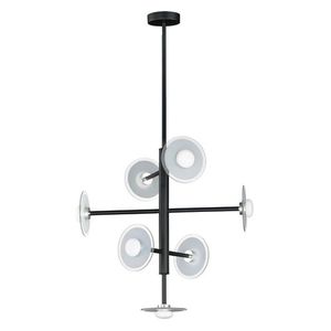 M24767FTSWBK Helio Multi Light Pendant Light - Black