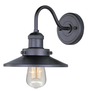 M25080BZ Mini Hi-Bay 1 Bulb Wall Sconce - Bronze M25080BZ Mini Hi-Bay 1 Bulb Wall Sconce - Bronze
