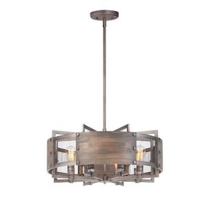 M25266BWWZ Outland Down Light Pendant Light - Barn Wood / Weathered Zinc