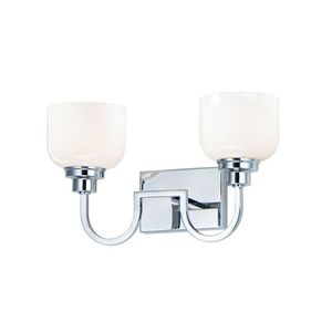 M26062WTPC Swale 2 Bulb Bathroom Lighting - Polished Chrome