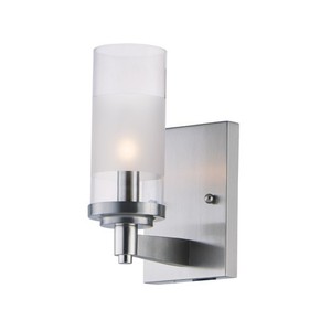 M26321CLFTSN Crescendo 1 Bulb Wall Sconce - Satin Nickel