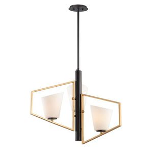 M26353SWGLDBK Oblique Up Light Pendant Light - Gold / Black