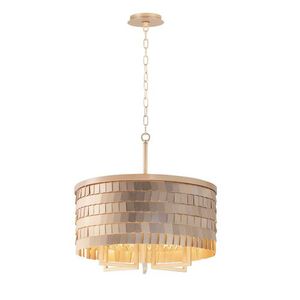 M26365CHPGLD Glamour Drum Pendant Pendant Light - Champagne / Gold