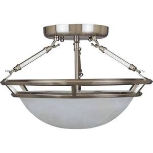 M2670MRPE Stratus Semi Flush Mount Ceiling Light - Pewter