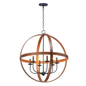 M27576BWBK Compass Entrance / Foyer Pendant Light - Barn Wood / Black