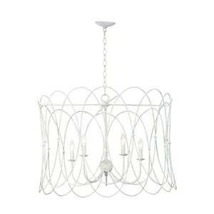 M27596WWT Trellis Entrance / Foyer Pendant Light - Weathered White