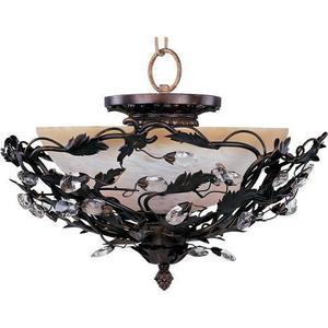 M2859OI Elegante Semi Flush Mount Ceiling Light - Oil Rubbed Bronze