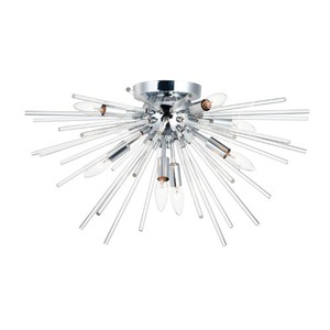 M28660CLPC Polaris Flush Mount Ceiling Light - Polished Chrome