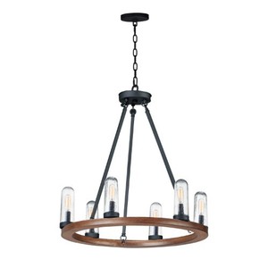 M30016CDAPBK Lido Hanging Hanging Lantern - Antique Pecan / Black