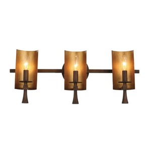 M30293CHBGLD Candella 3 Bulb Bathroom Lighting - Chestnut Bronze / Gold