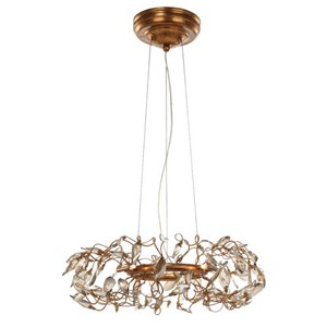 M30444CGGL Crystal Garden Multi Light Pendant Light - Gold Leaf