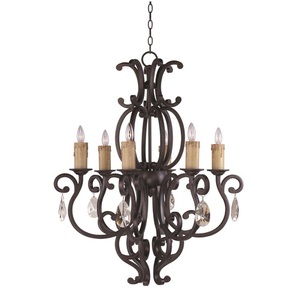 M31005CUCRY083 Richmond Mid Sized Chandelier Chandelier - Colonial Umber