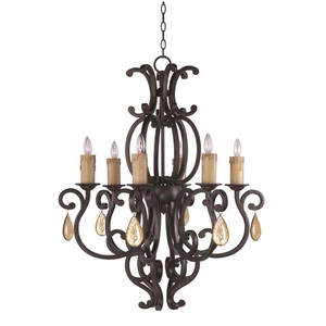 M31005CUCRY094 Richmond Mid Sized Chandelier Chandelier - Colonial Umber