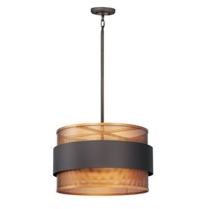 M31204OIAB Caspian Entrance / Foyer Pendant Light - Oil Rubbed Bronze / Antique Brass