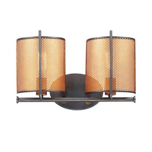 M31212OIAB Caspian Multi Bulb Wall Sconce - Oil Rubbed Bronze / Antique Brass