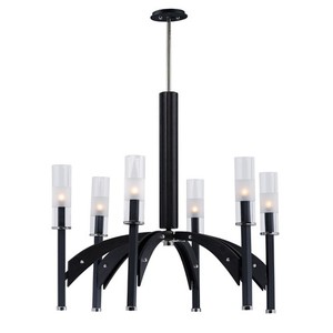 M39516CLBKWE Merge Mid Sized Chandelier Chandelier - Black / Wenge